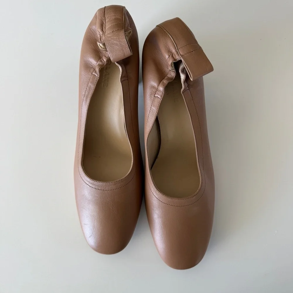 Everlane Tan italian Leather The Day heel